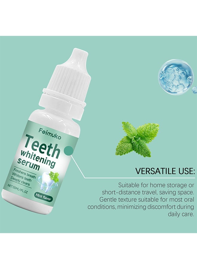 Feimuko Tooth Essence Liquid - Cleanses tooth stains, reduces bad odor. Mint flavor, gentle care essence 30ml - Image 3